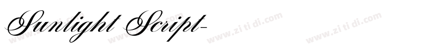 Sunlight Script字体转换